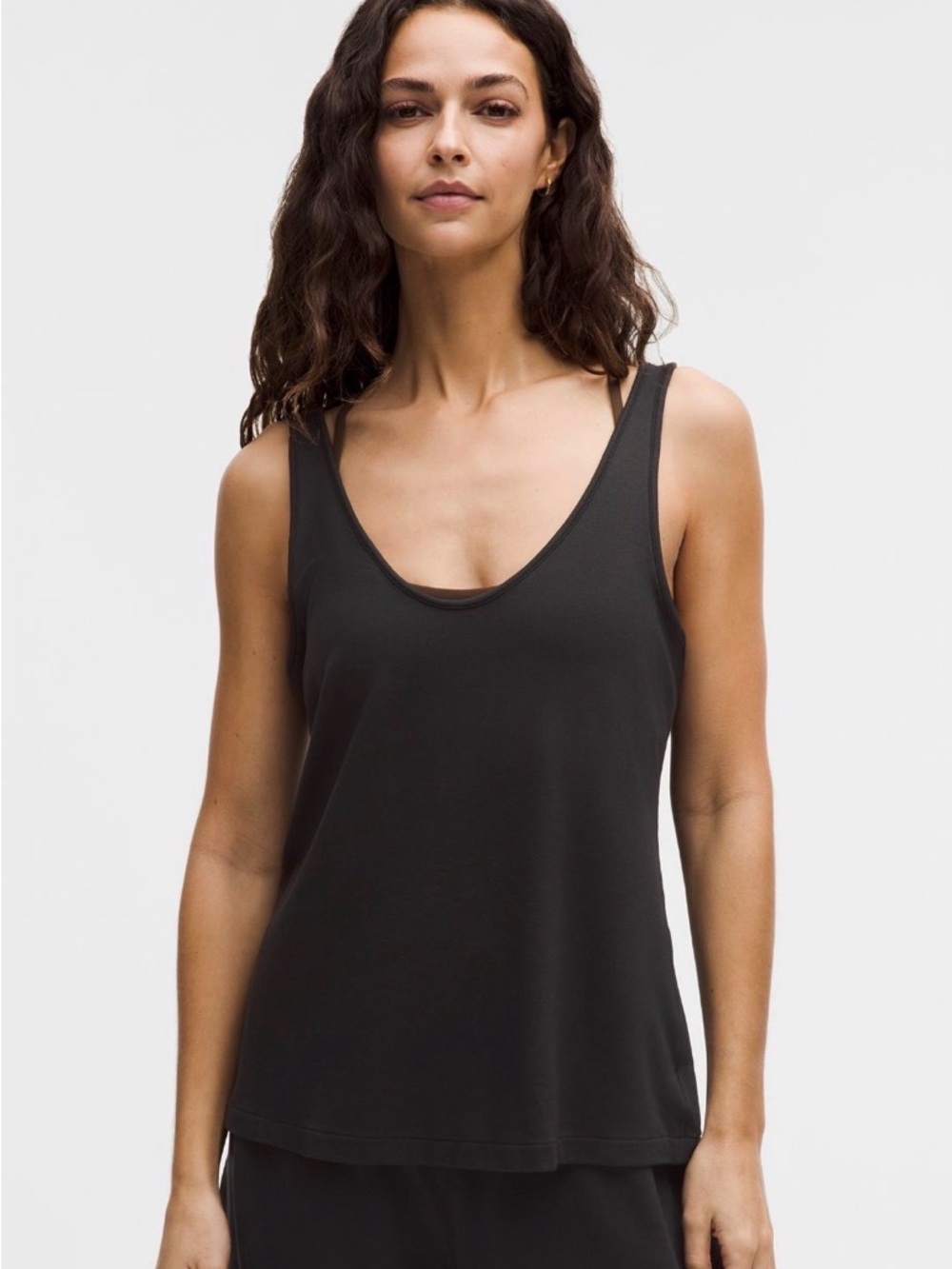 Lululemon Sz Small - Black Mesh Racerback Athletic Tank Top